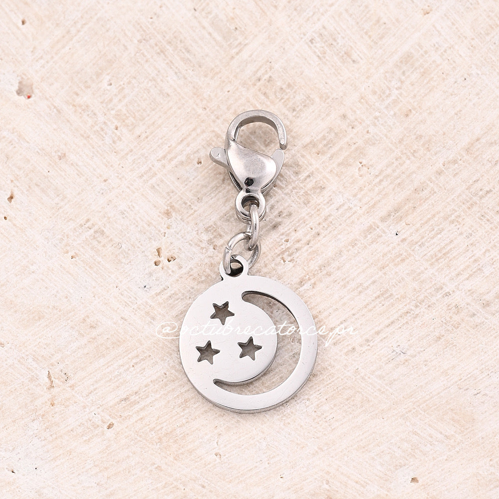 Luna y Estrella Clips Charm