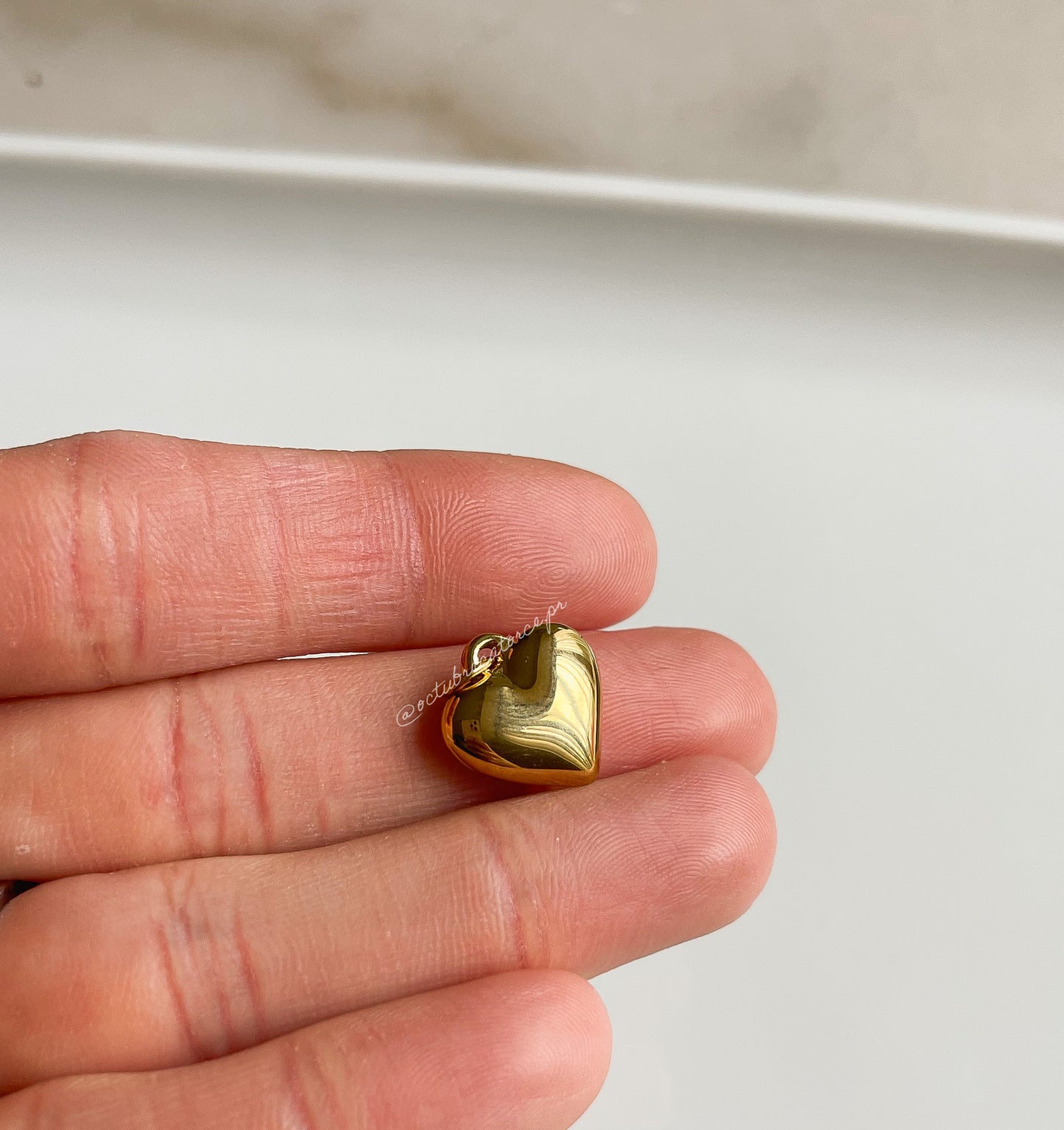 Golden Chunky Heart