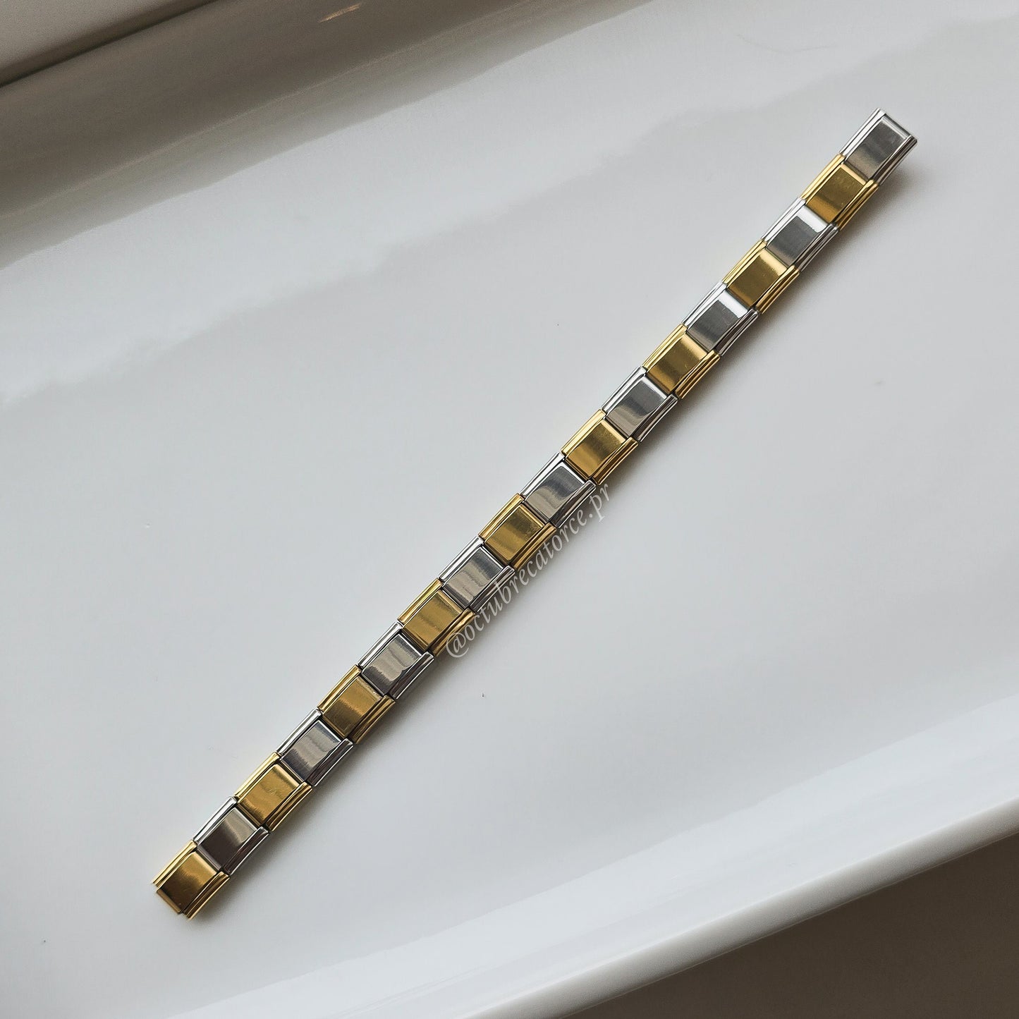 Dos tonos Italian Bracelet
