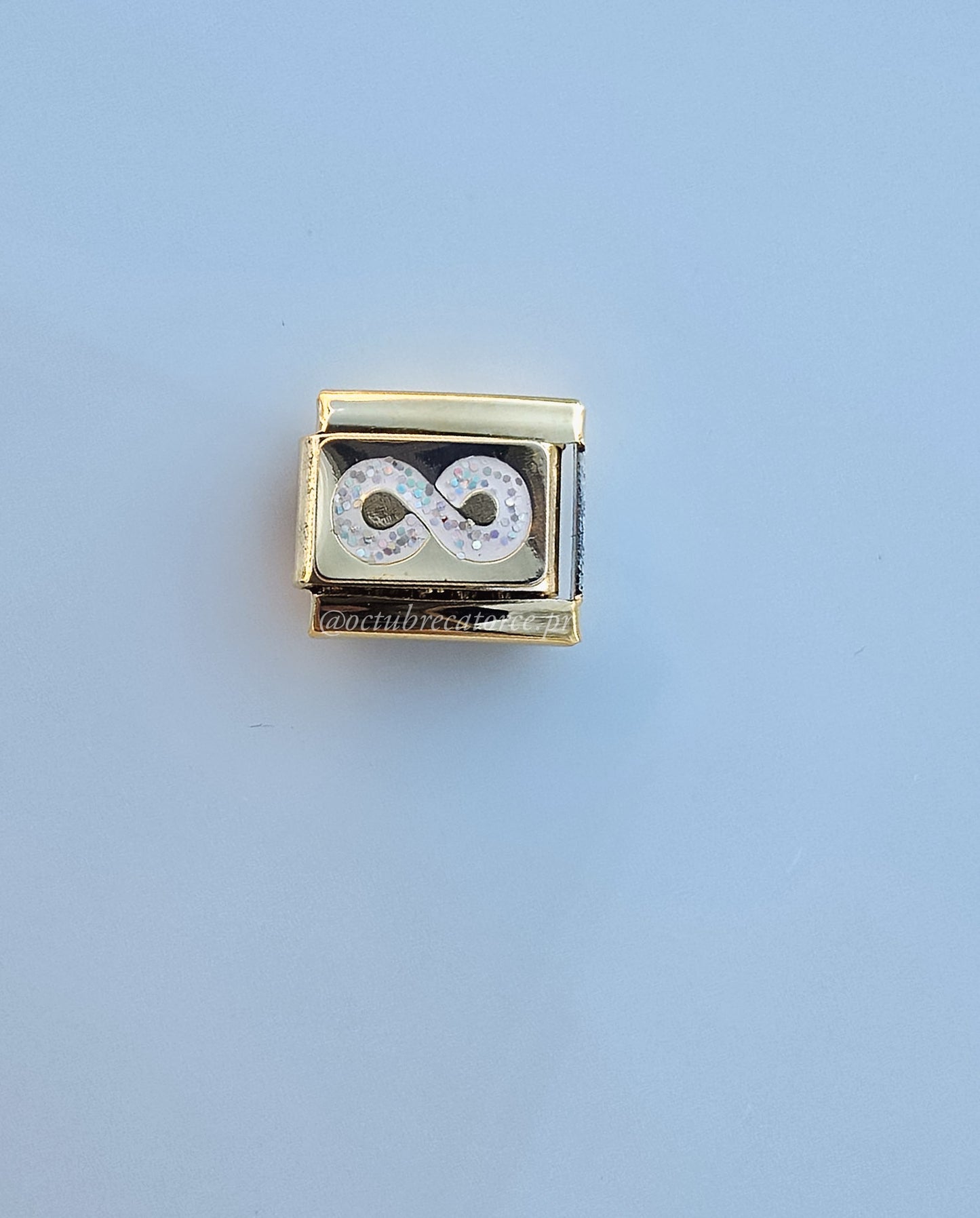 Sparkle Infinity Italian Charm