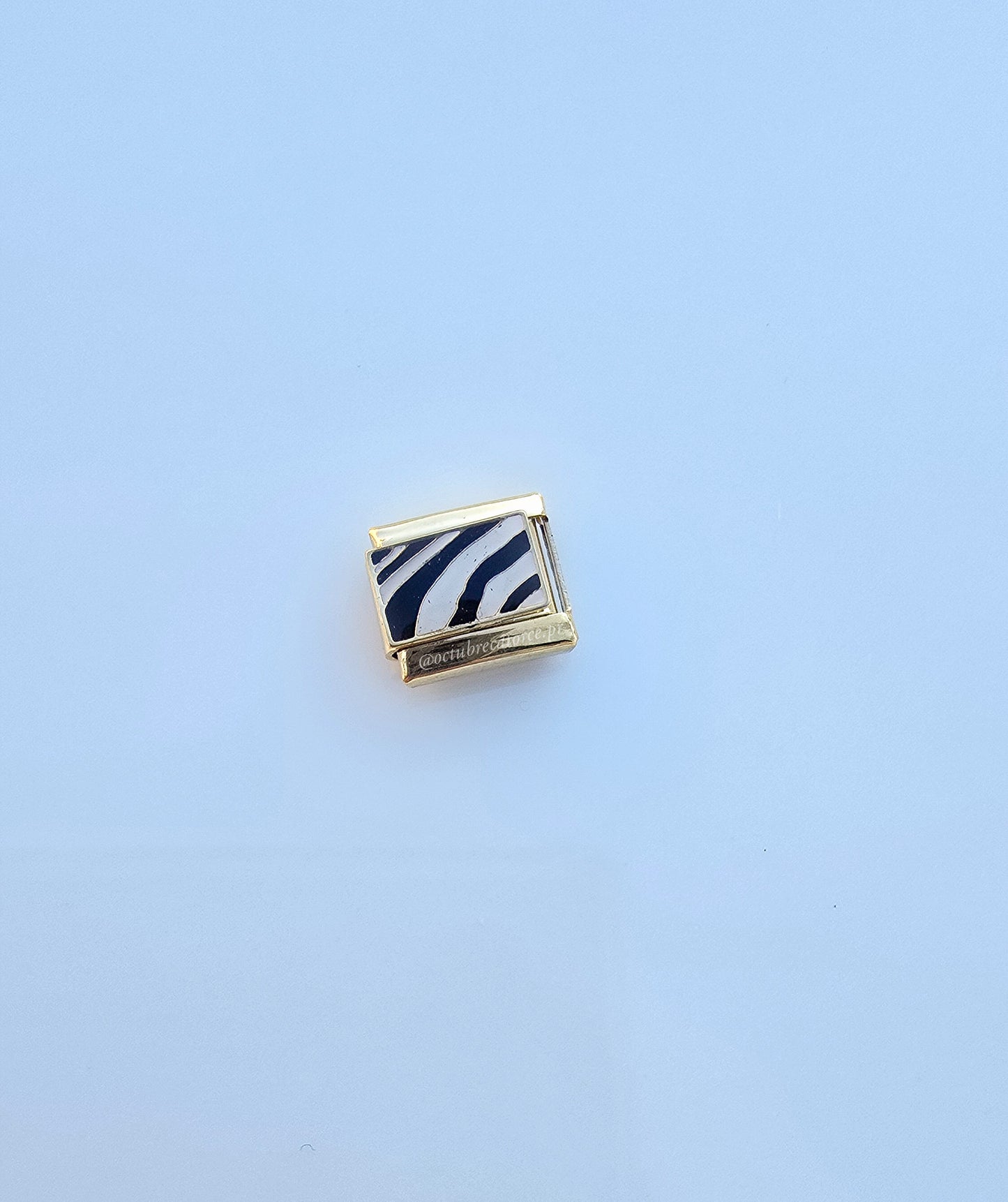Zebra Italian Charm