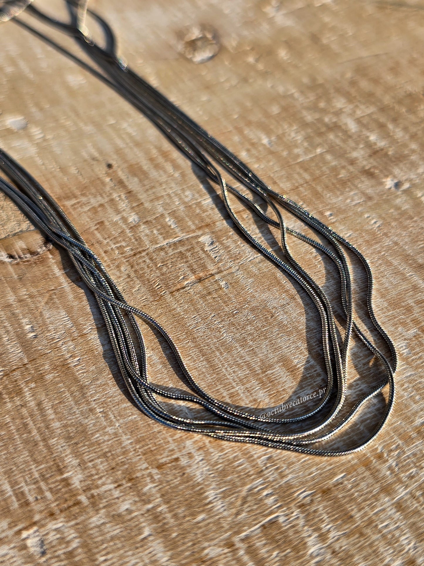Multi Layer Necklace- Silver