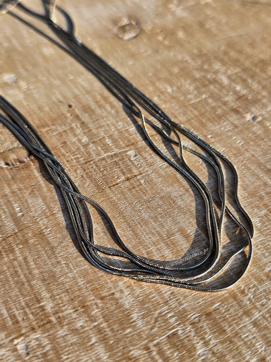 Multi Layer Necklace- Silver