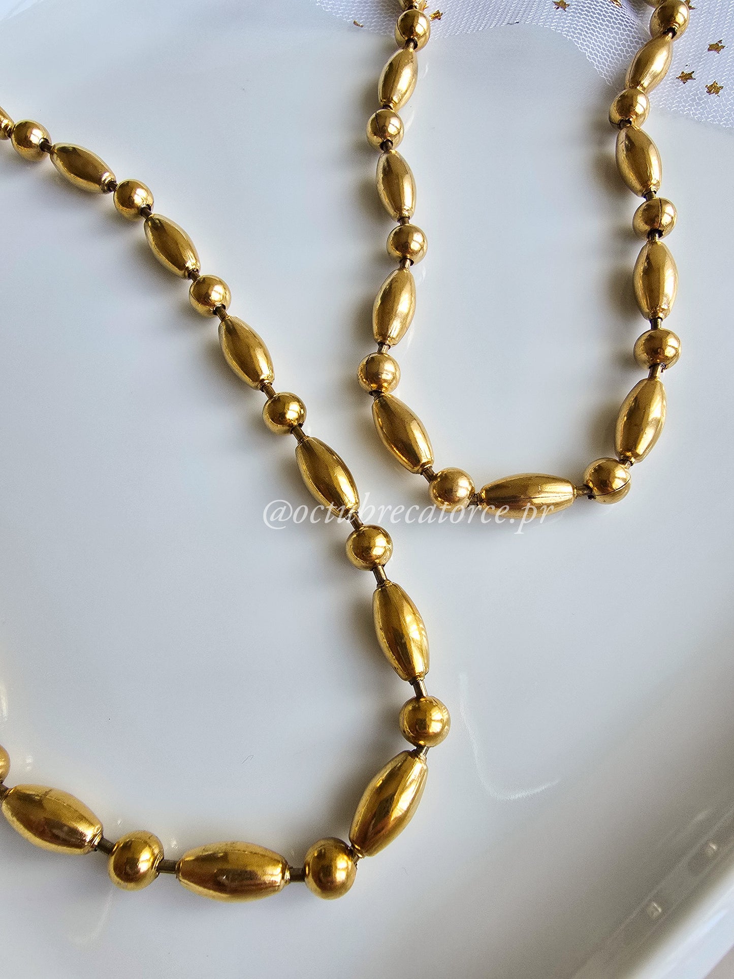 Gold Dots Necklace
