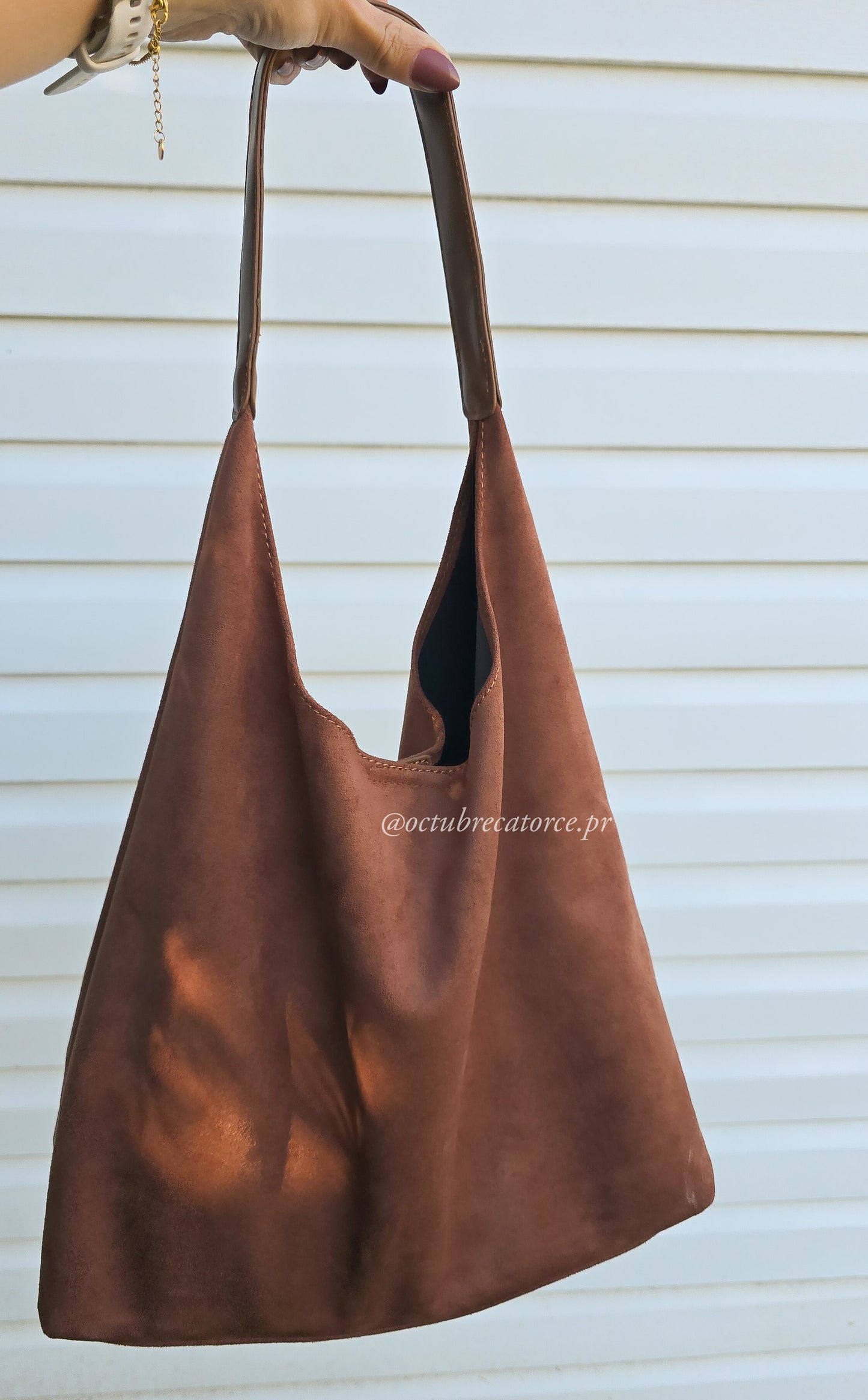 Fall Suede Tote Bag