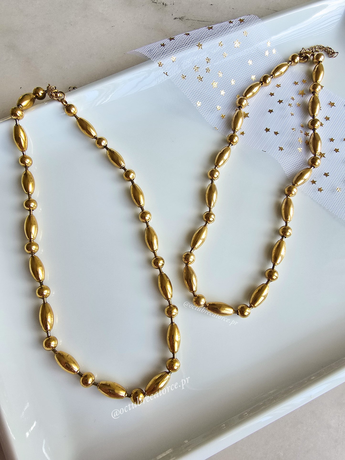 Gold Dots Necklace