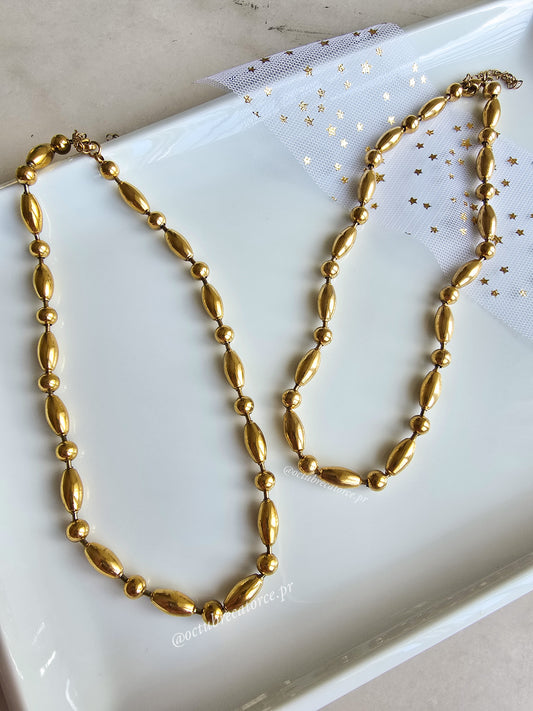 Gold Dots Necklace