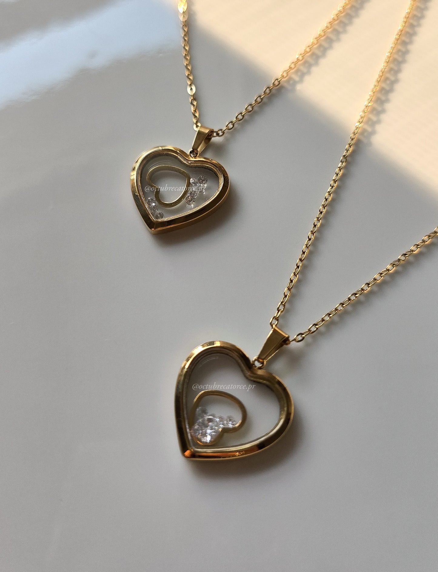Corazón encapsulado Necklace