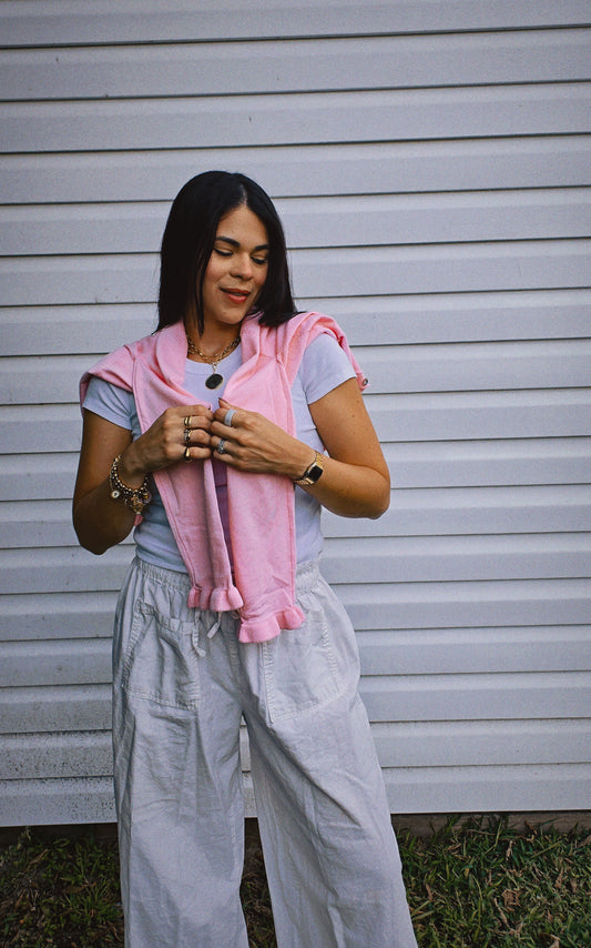 Pink Cardigan