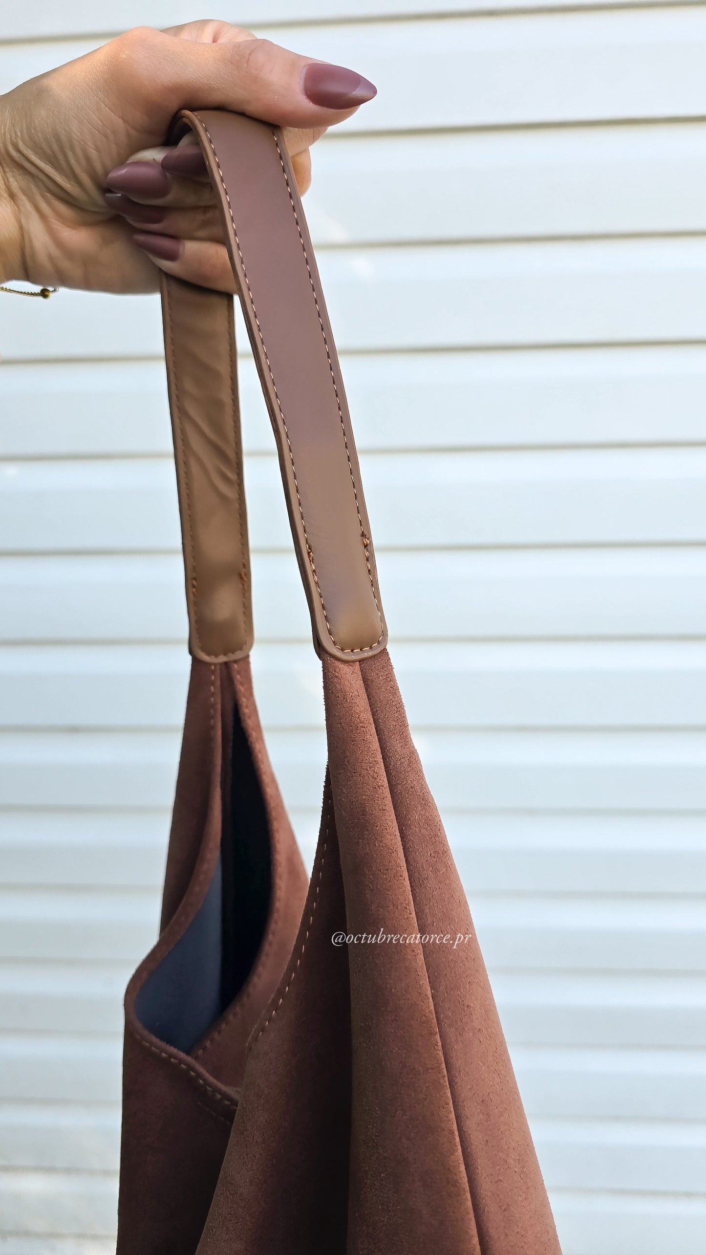 Fall Suede Tote Bag