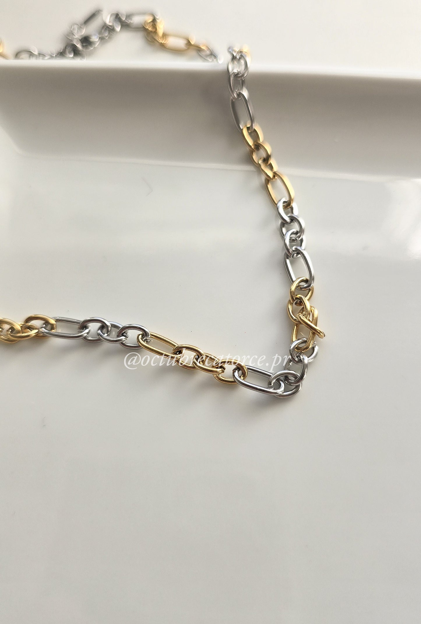 Pilar dos tonos Necklace