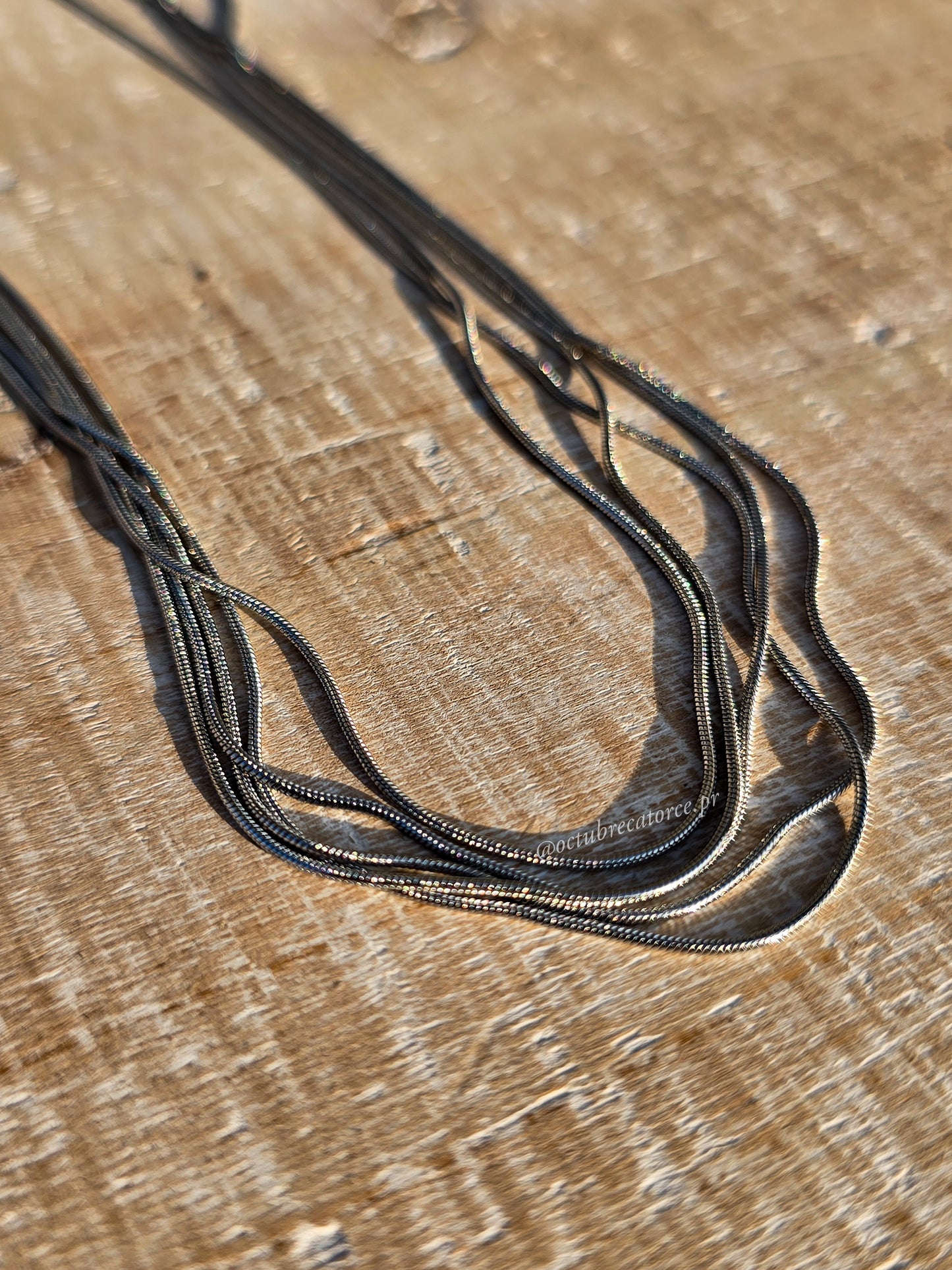 Multi Layer Necklace- Silver