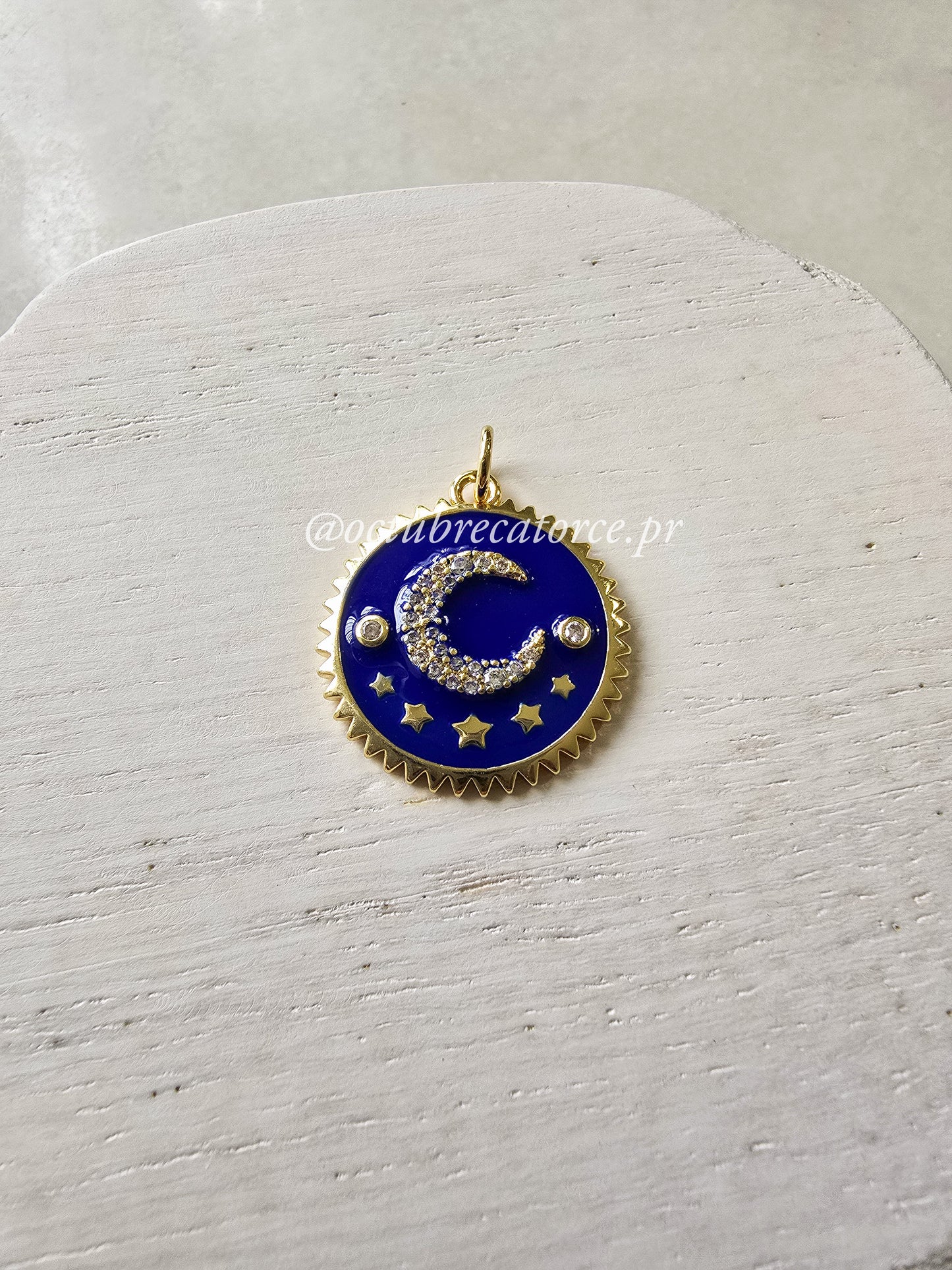 Blue moon Charm