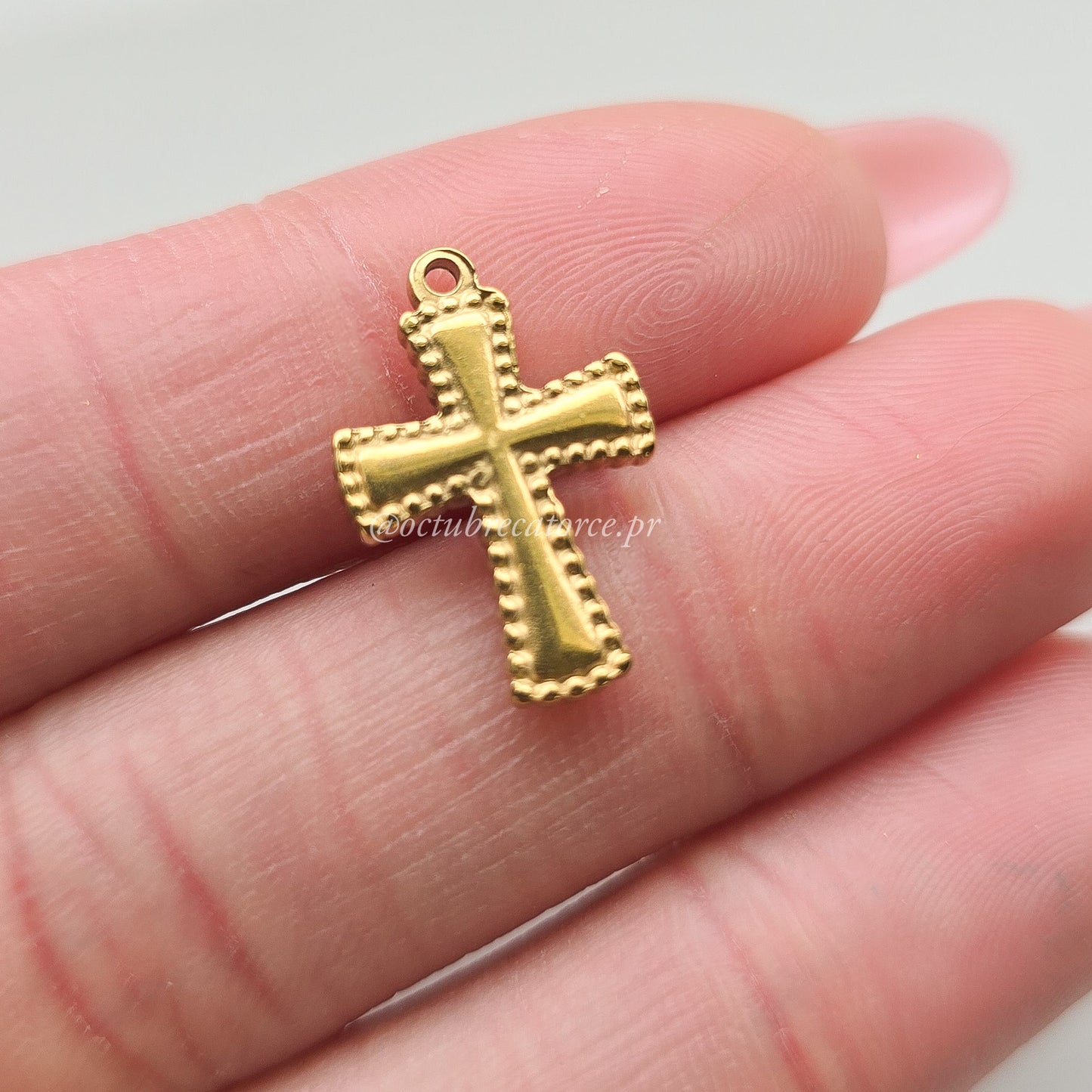 Gold Cross Charm