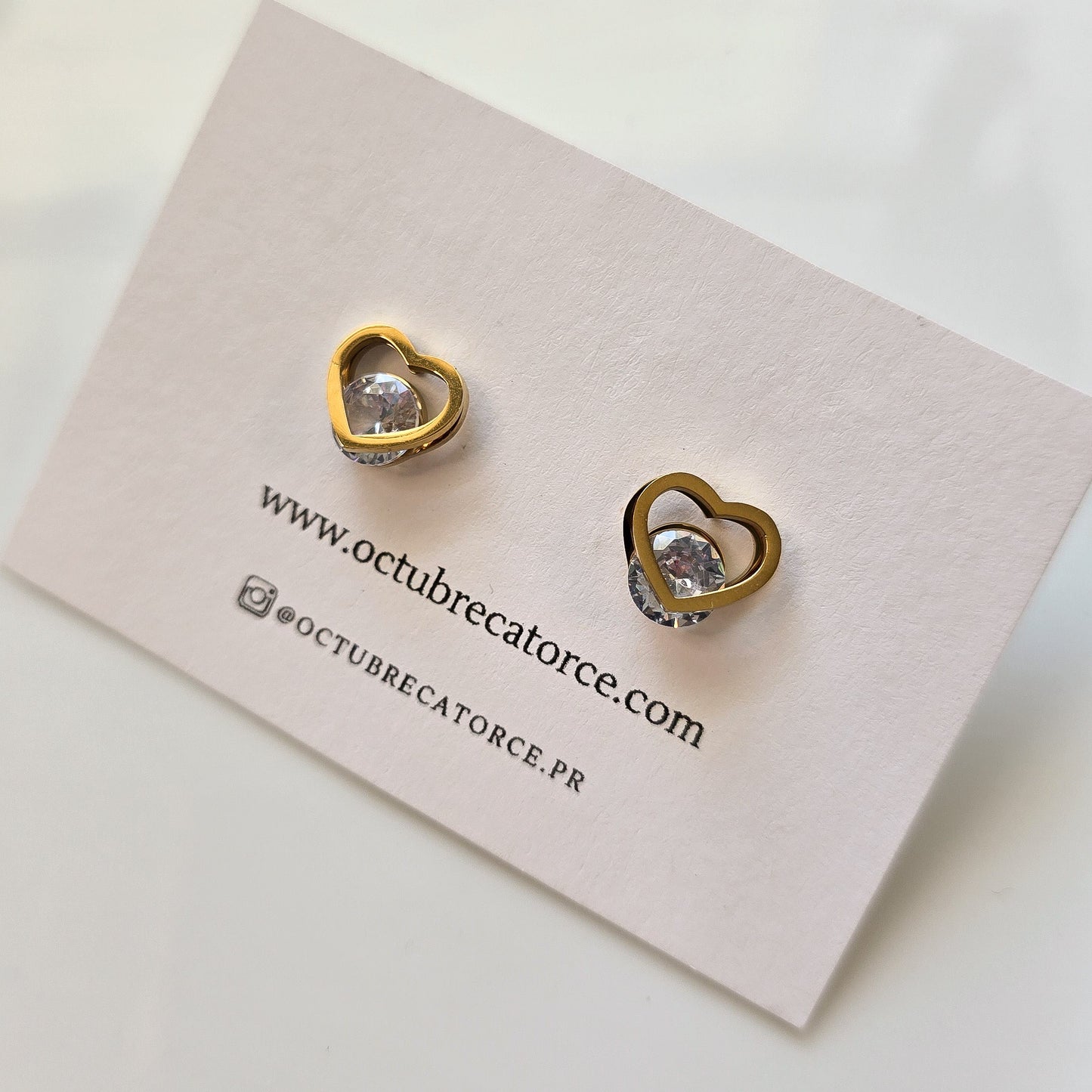 Heart Earrings Studs