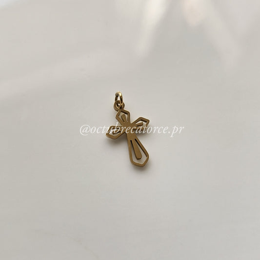 Cruz dorada Charm