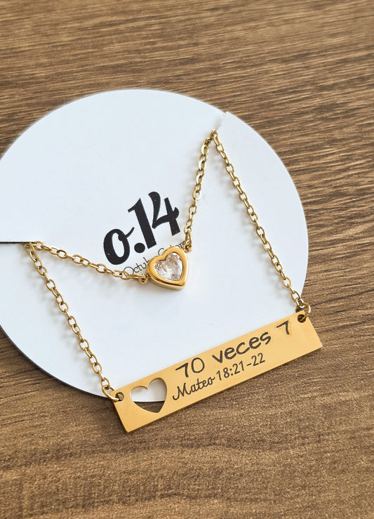 70 veces 7- Necklace