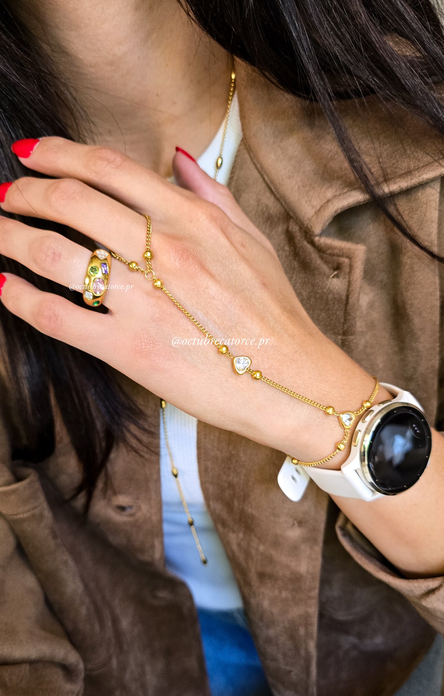 Heart Hand Chain Bracelet