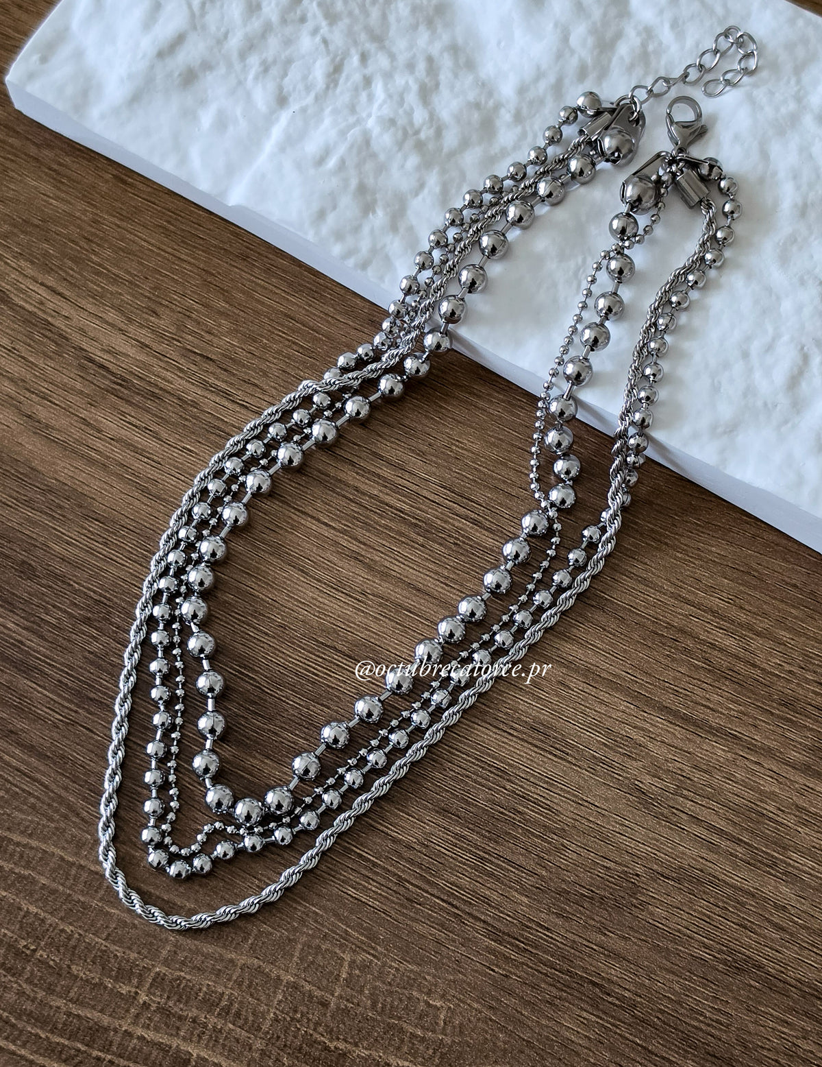 Multi Layer Military Necklace