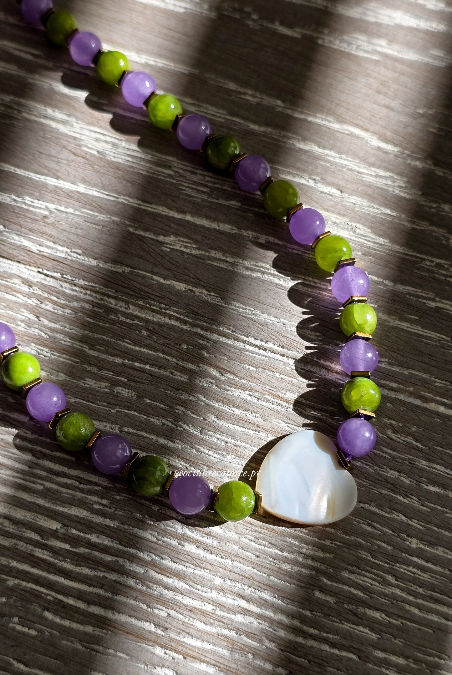 Matcha Lavender Necklace💜💚