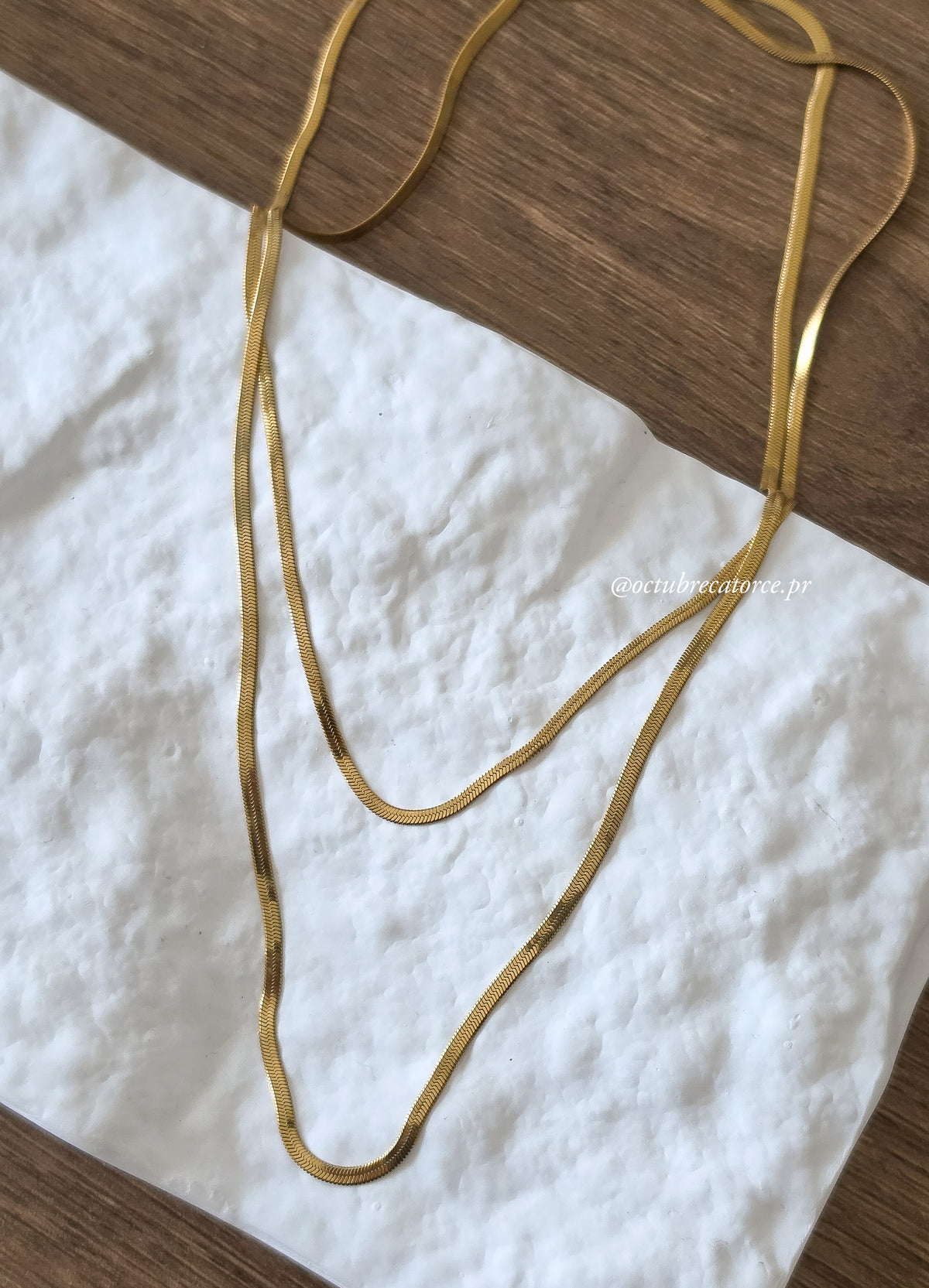 Snake Necklace Doble capa