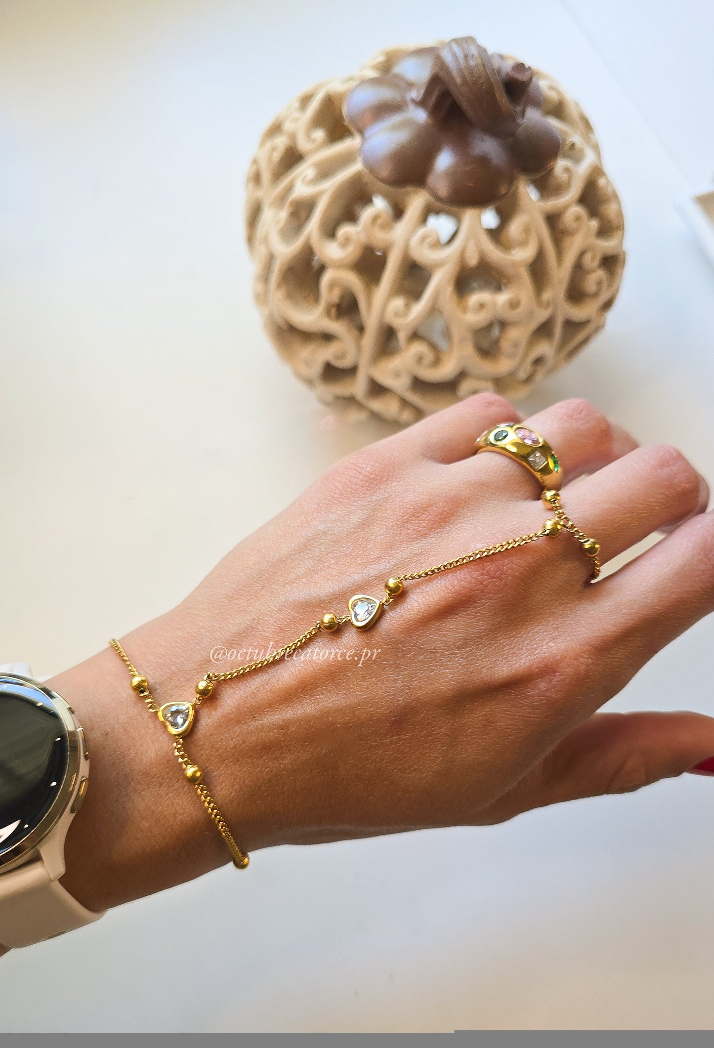 Heart Hand Chain Bracelet