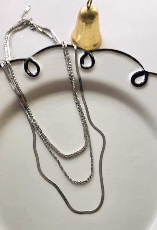 Silver Layer Necklace