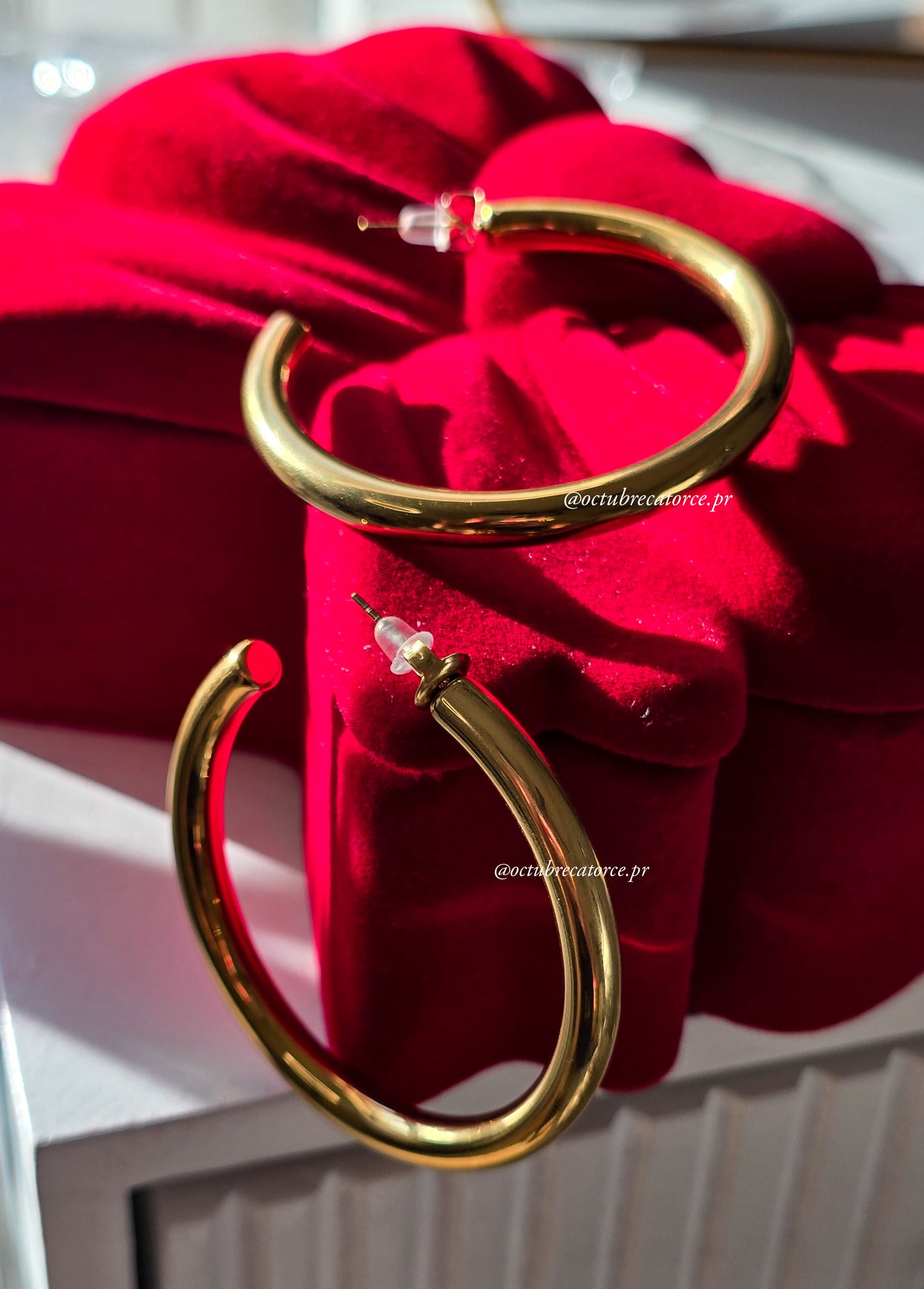 Golden Hoops Earrings