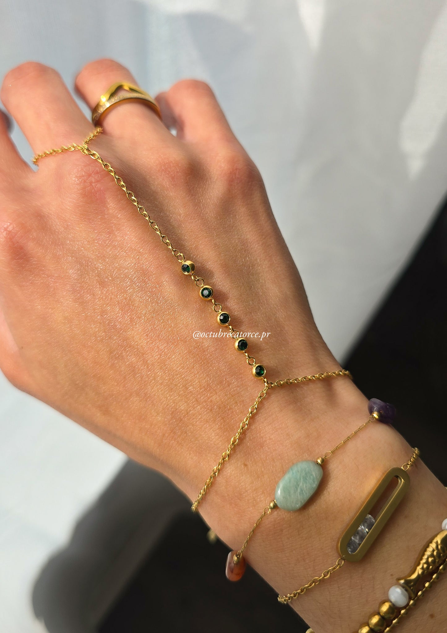 Esmeralda Hand Chain
