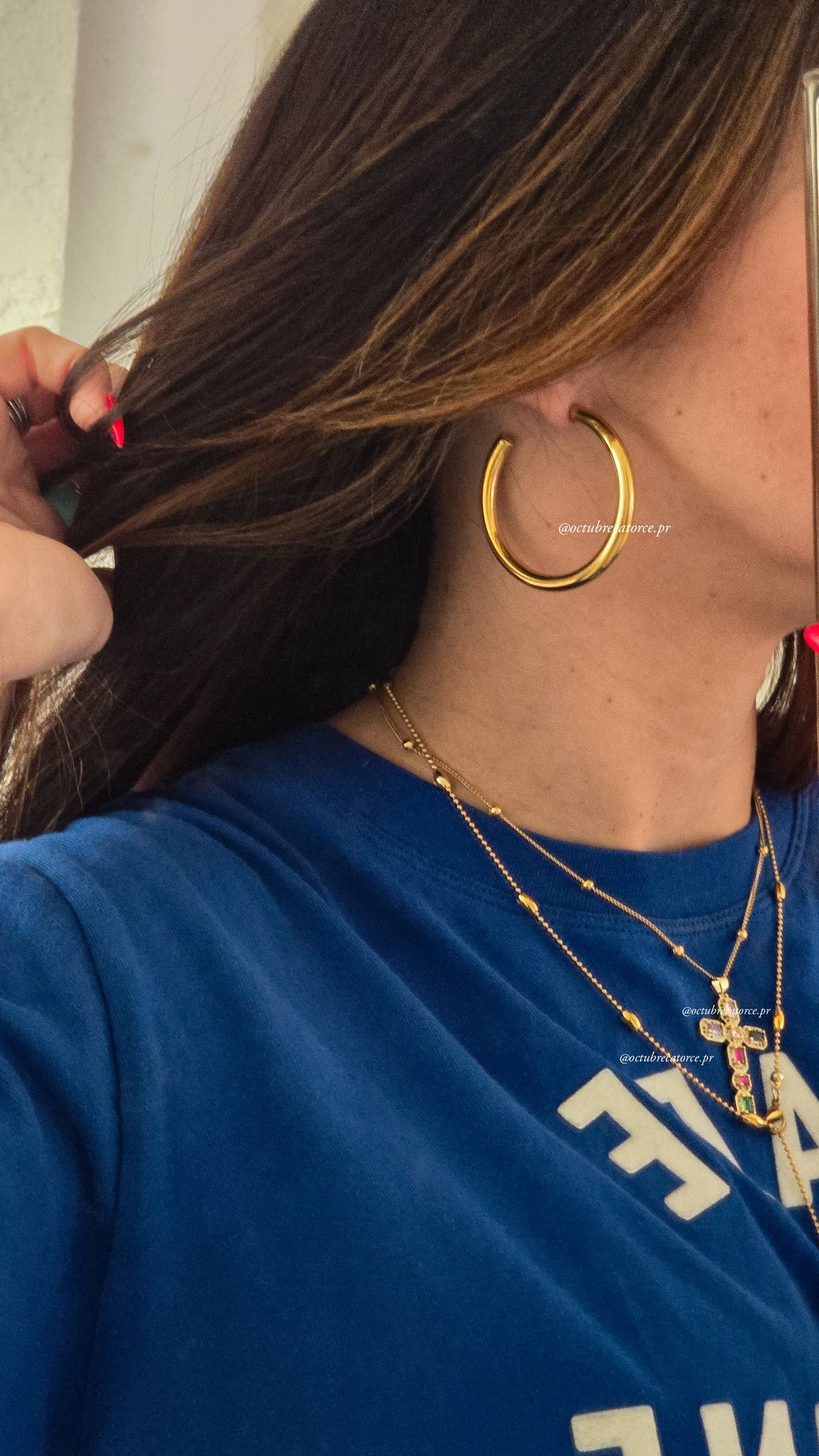 Golden Hoops Earrings