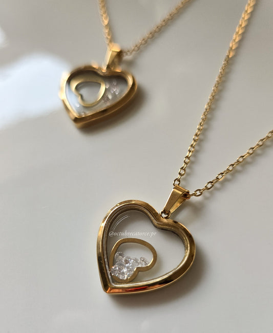 Corazón encapsulado Necklace