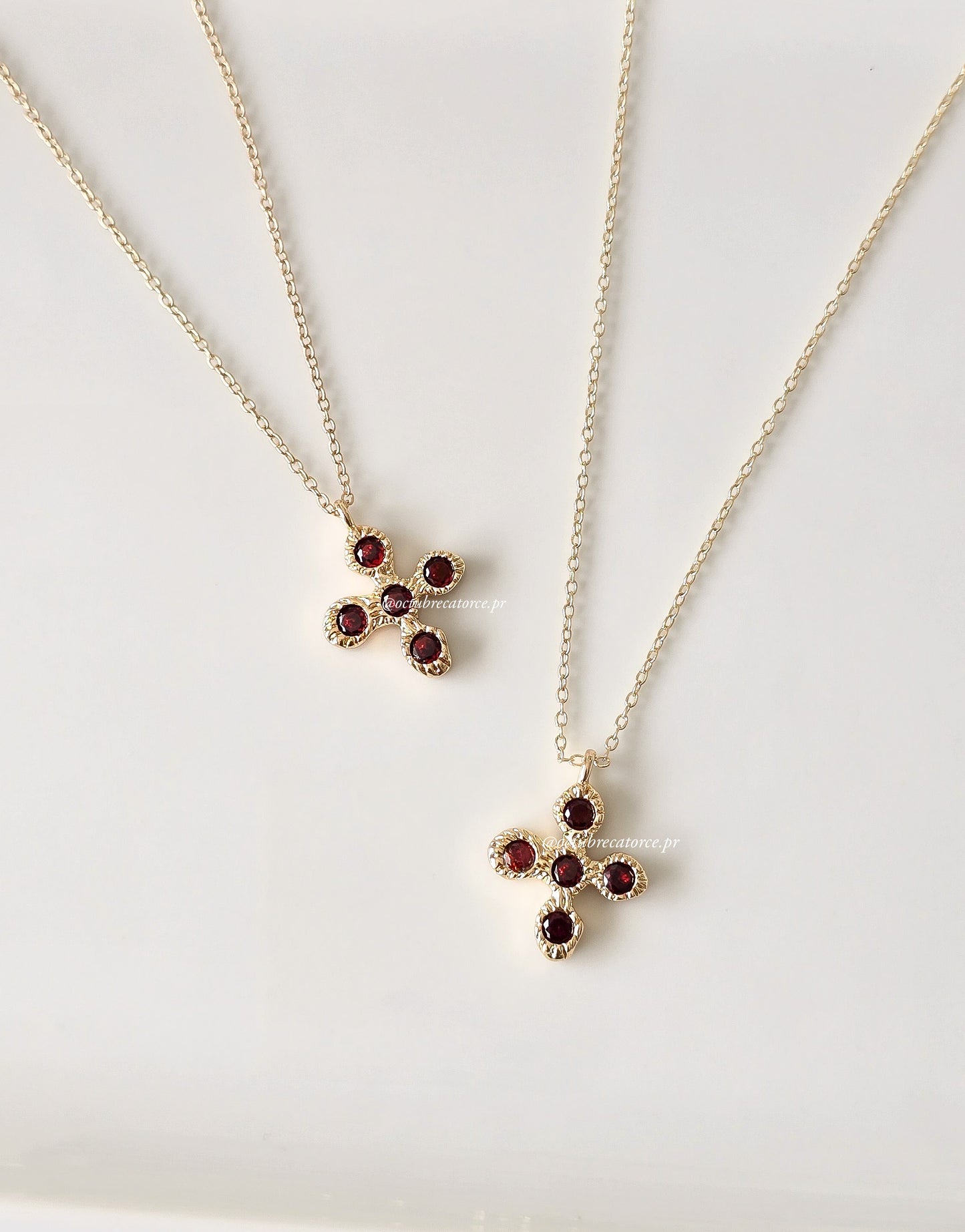 Velvet Cross Necklace