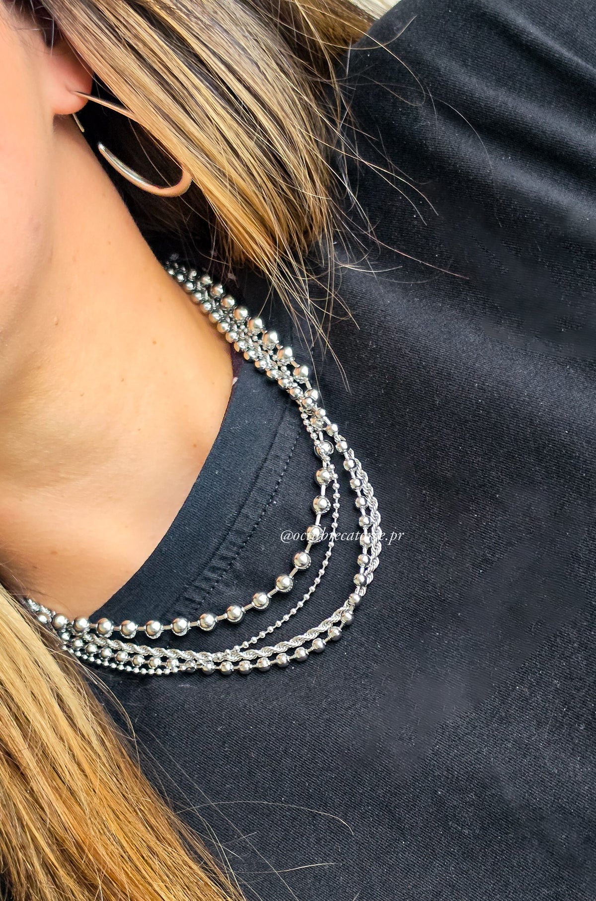 Multi Layer Military Necklace