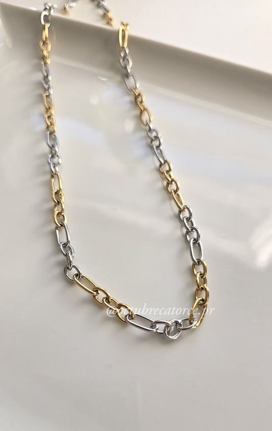 Pilar dos tonos Necklace