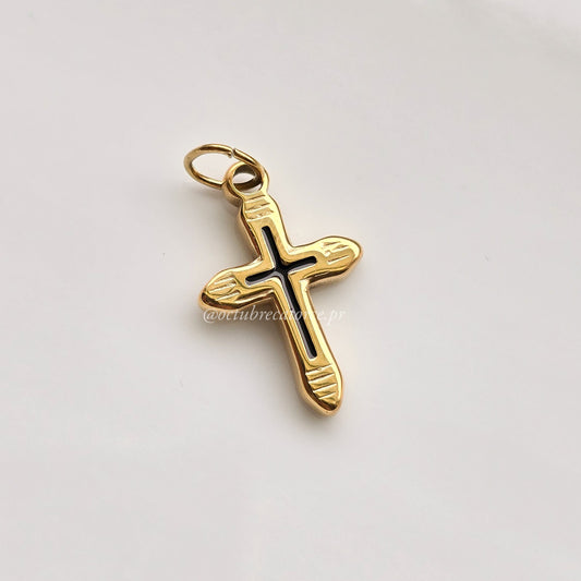 Wood Cross Charm